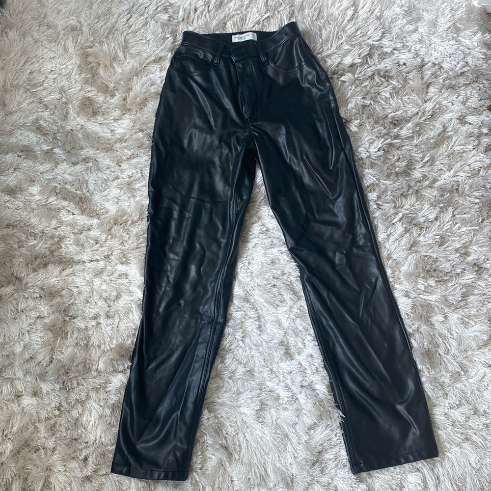 Abercrombie & Fitch Faux Leather Pants